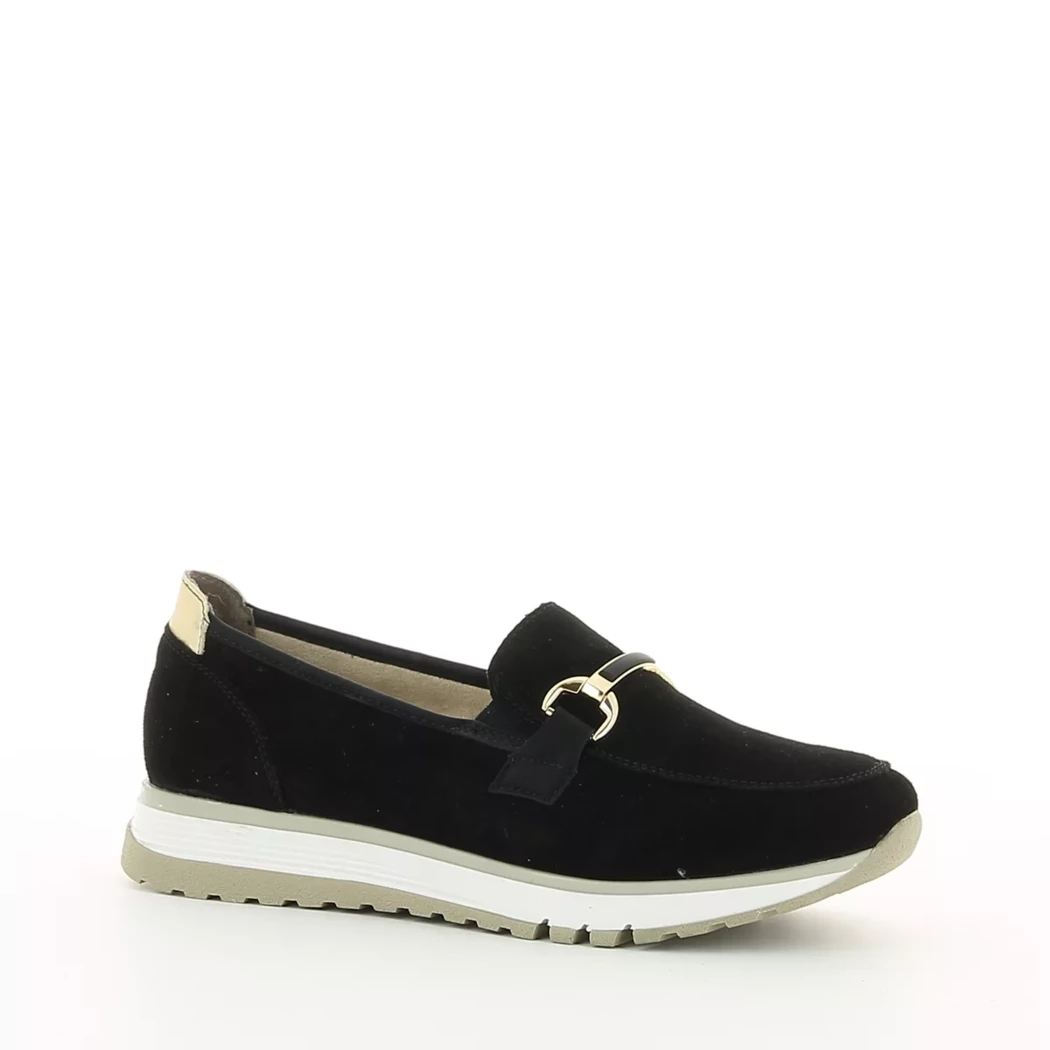 Image (1) de la chaussures Rieker - Mocassins Noir en Cuir nubuck