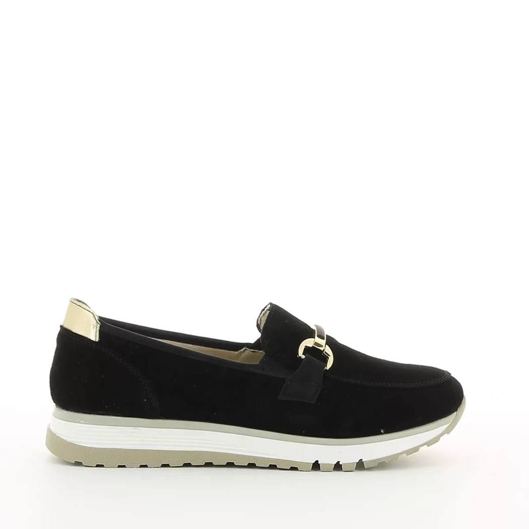 Image (2) de la chaussures Rieker - Mocassins Noir en Cuir nubuck