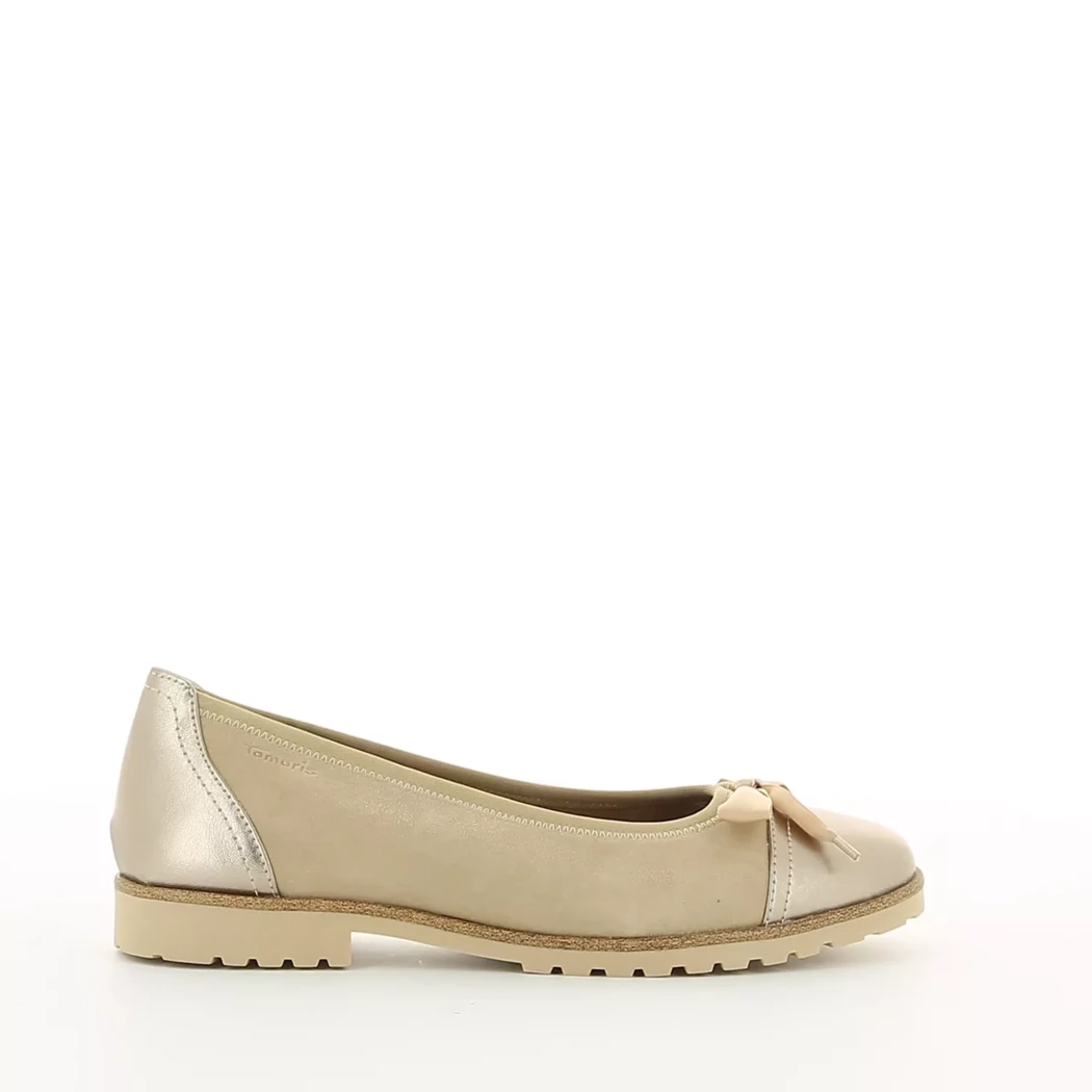 Image (2) de la chaussures Tamaris - Ballerines Taupe en Cuir nubuck