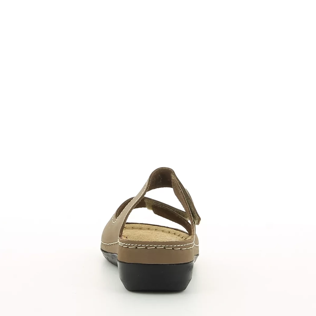 Image (3) de la chaussures Tamaris - Mules et Sabots Taupe en Cuir nubuck