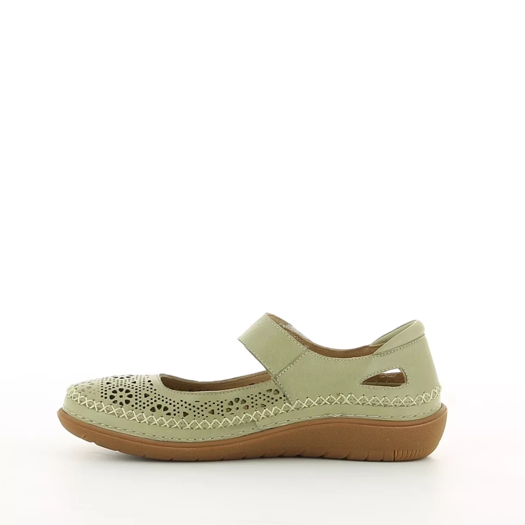 Image (4) de la chaussures Cosmos Comfort - Ballerines Vert en Cuir