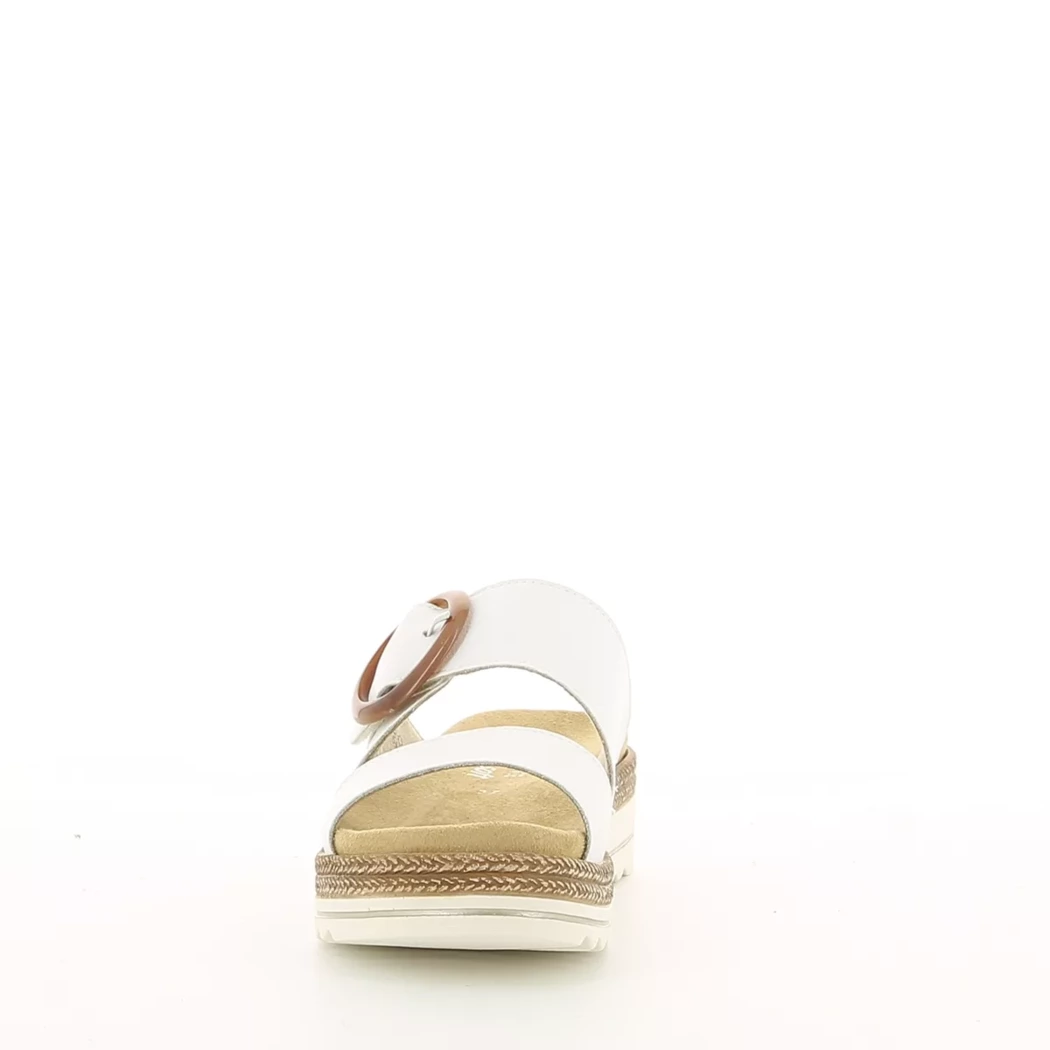Image (5) de la chaussures Remonte - Mules et Sabots Blanc en Cuir
