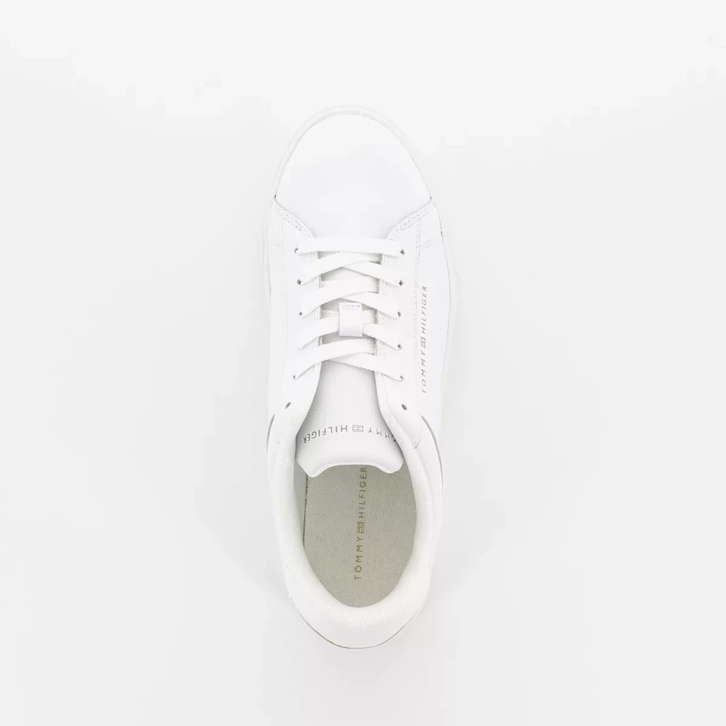 Image (6) de la chaussures Tommy Hilfiger - Baskets Blanc en Cuir