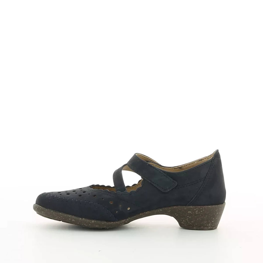 Image (4) de la chaussures Aco Shoes - Ballerines Bleu en Cuir nubuck