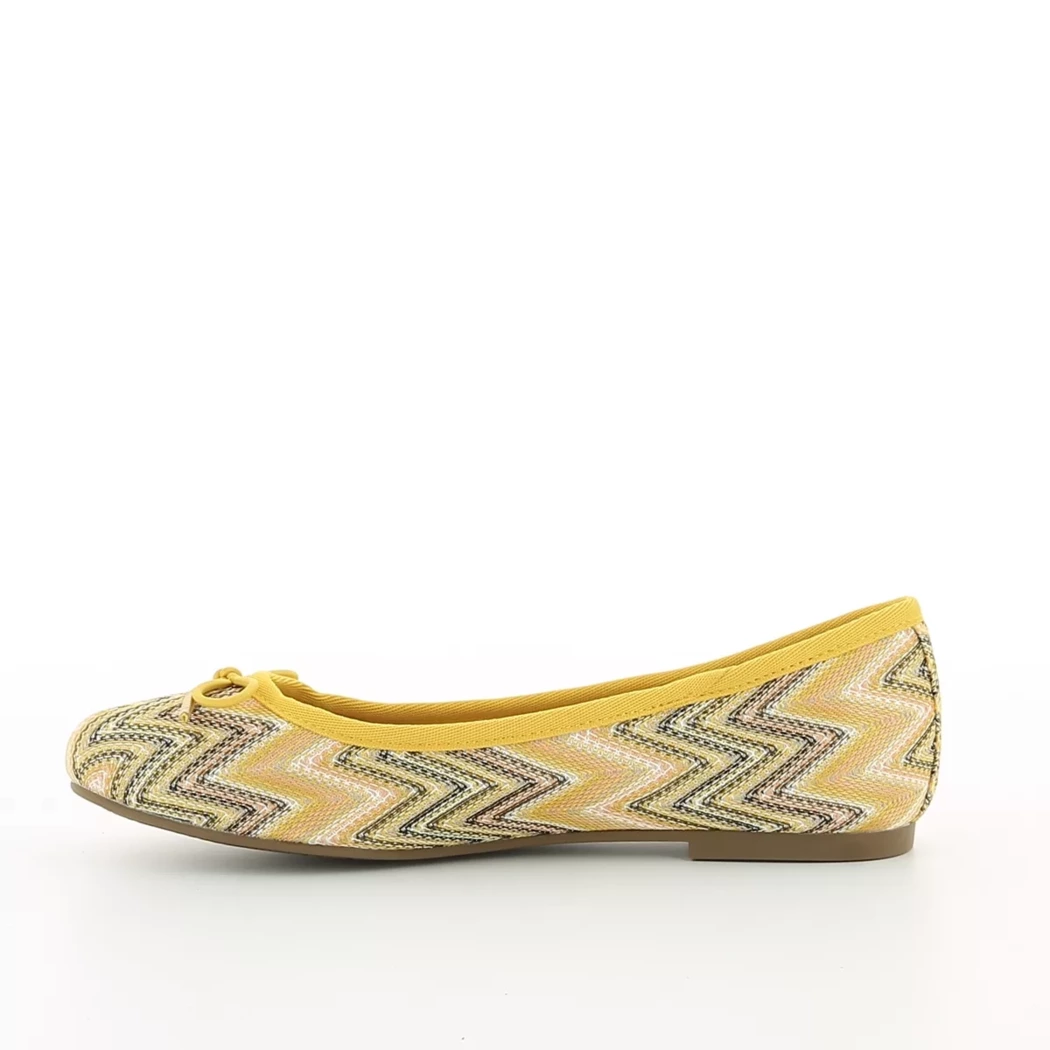 Image (4) de la chaussures Tamaris - Ballerines Jaune en Textile