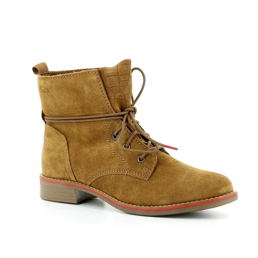 Image (1) de la chaussures S.Oliver - Bottines Cuir naturel / Cognac en Cuir nubuck