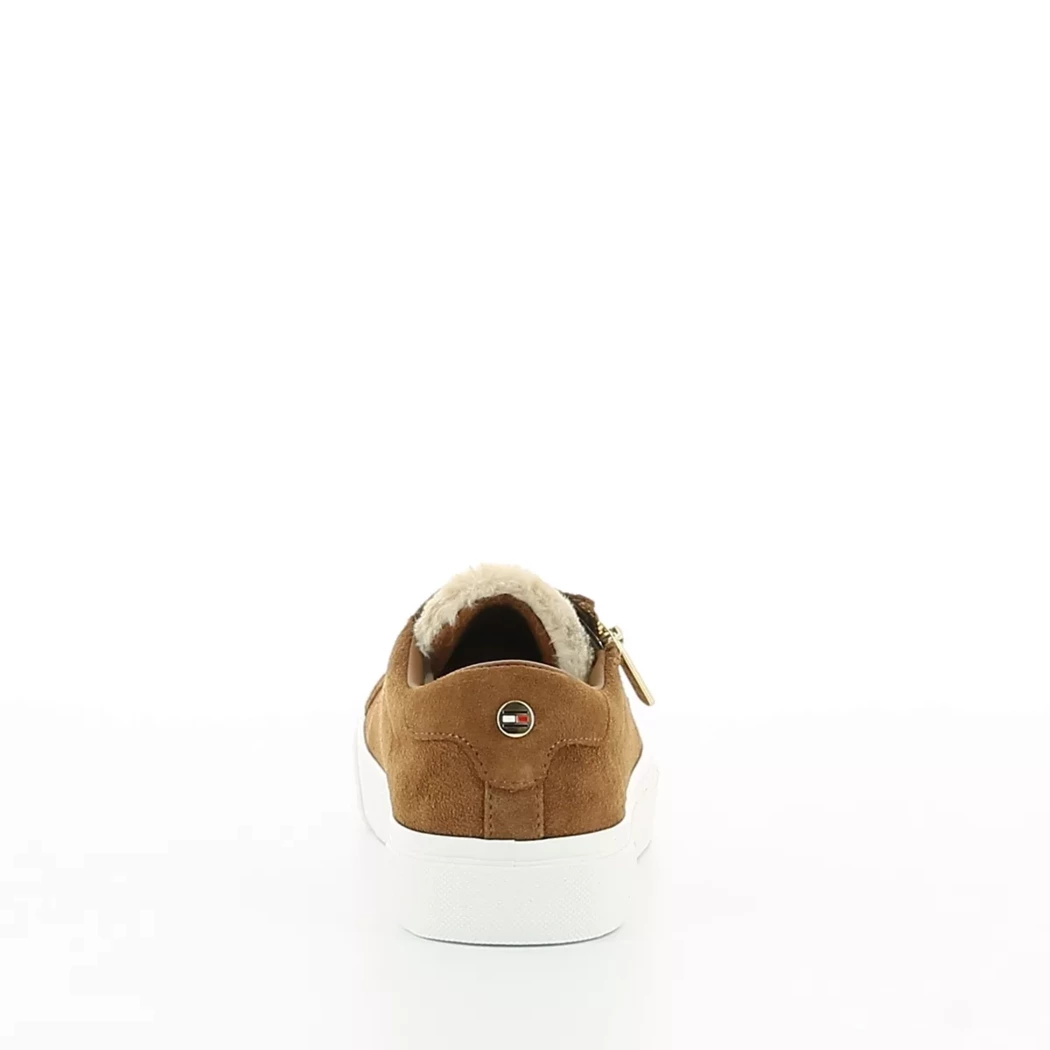 Image (3) de la chaussures Tommy Hilfiger - Baskets Cuir naturel / Cognac en Cuir nubuck