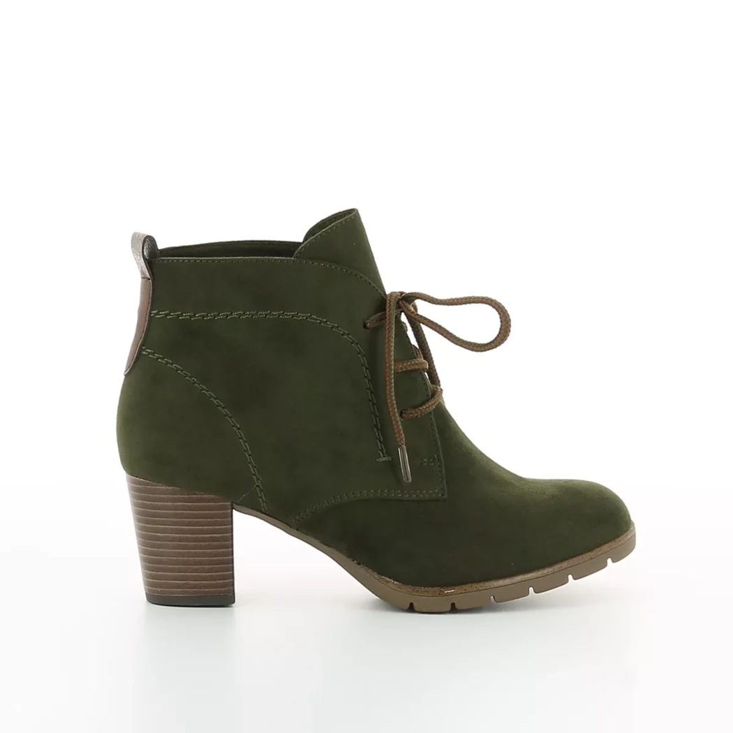 Image (2) de la chaussures Marco Tozzi - Bottines Vert en Cuir synthétique