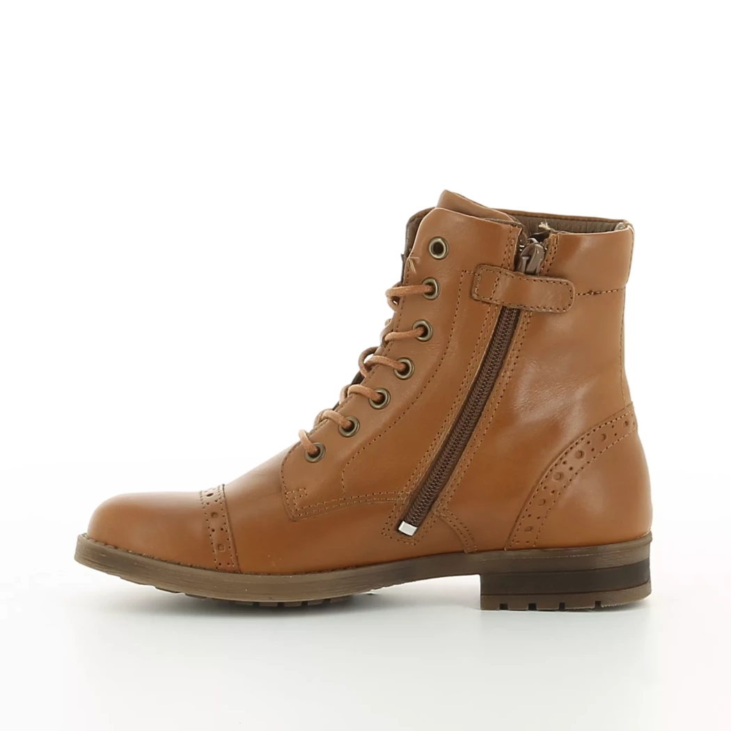 Image (4) de la chaussures Norvik - Bottines Cuir naturel / Cognac en Cuir