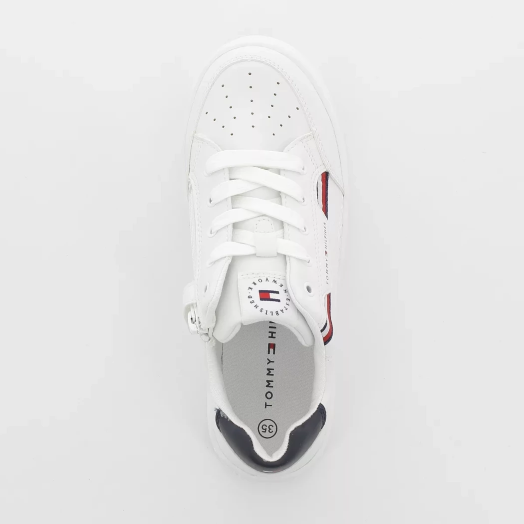 Image (6) de la chaussures Tommy Hilfiger - Baskets Blanc en Cuir synthétique