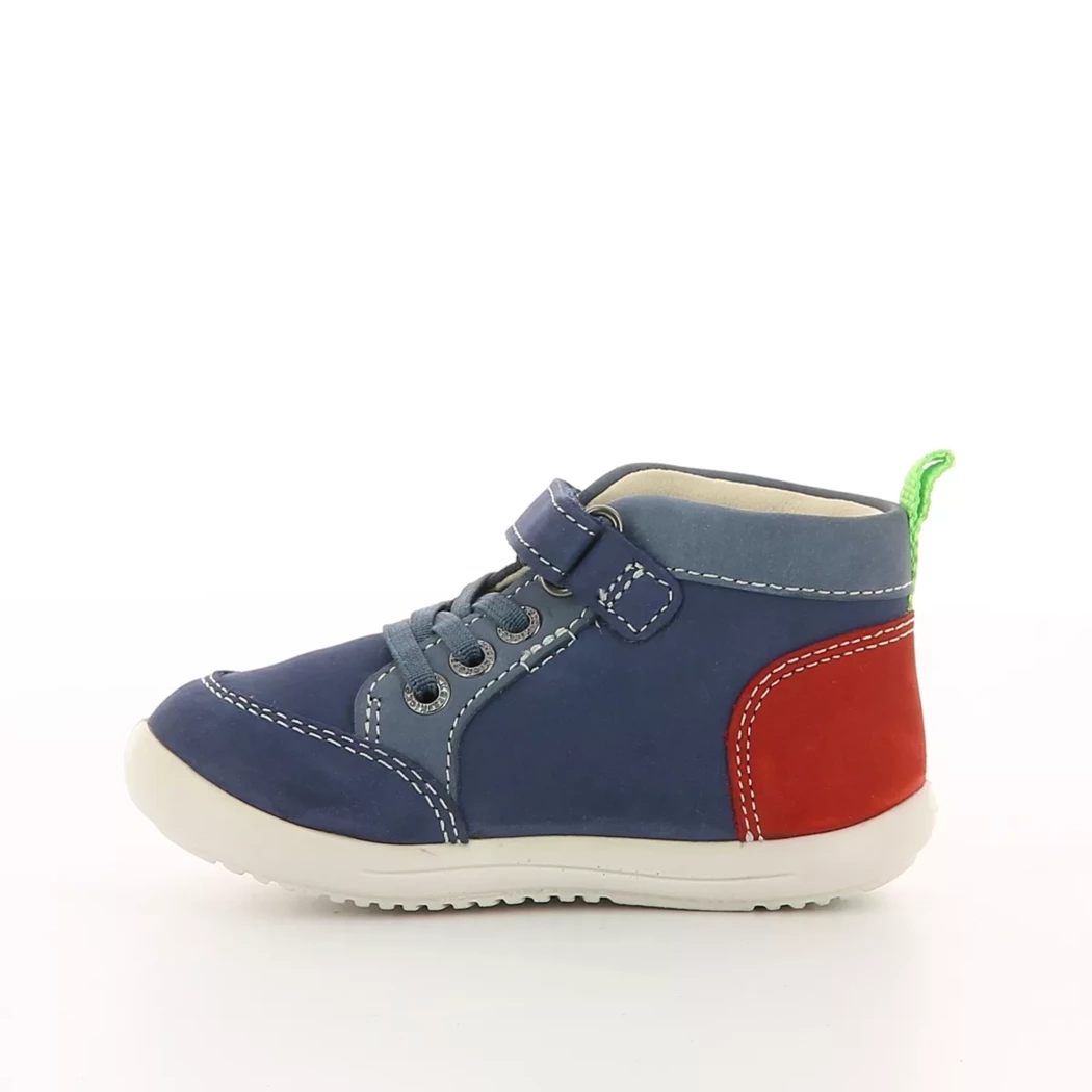 Image (4) de la chaussures Kickers - Bottines Bleu en Cuir nubuck