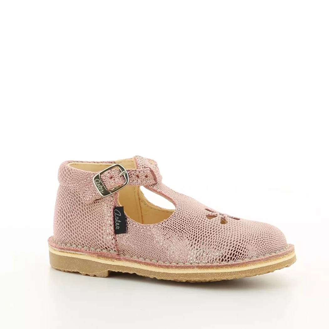 Image (1) de la chaussures Aster - Bottines ouvertes Rose en Cuir