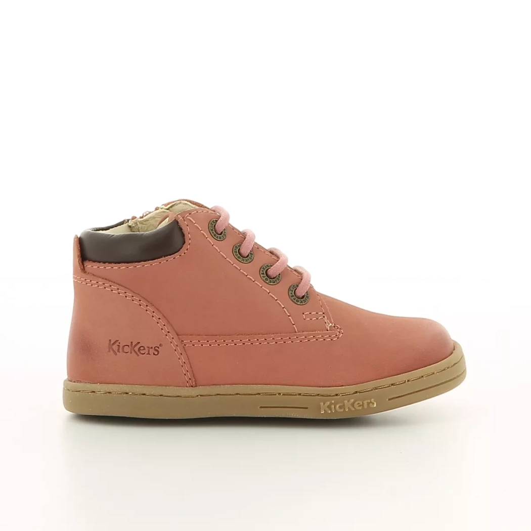 Image (2) de la chaussures Kickers - Bottines Rose en Cuir nubuck