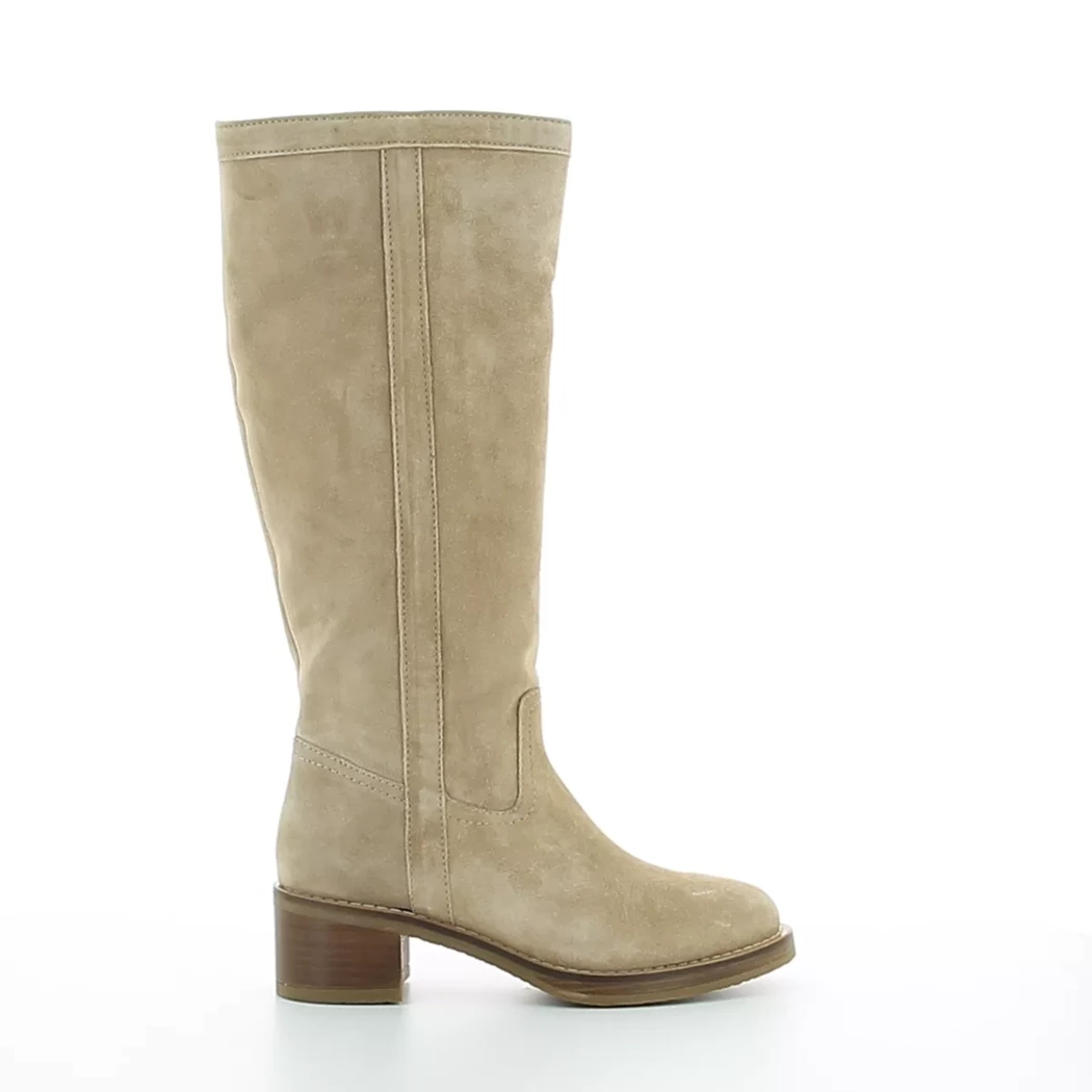 Image (2) de la chaussures Alpe - Bottes Beige en Cuir nubuck