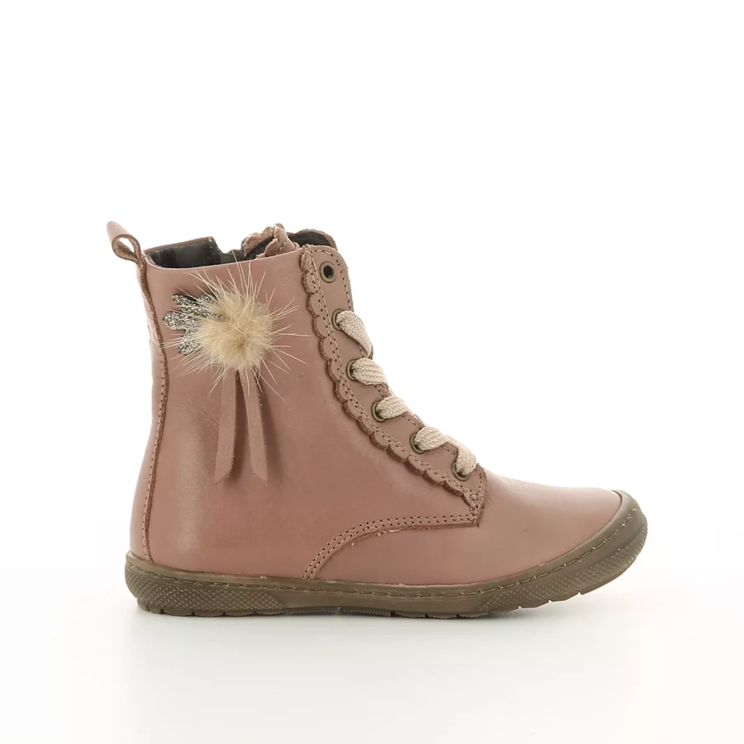 Image (2) de la chaussures Little David - Bottines Rose en Cuir