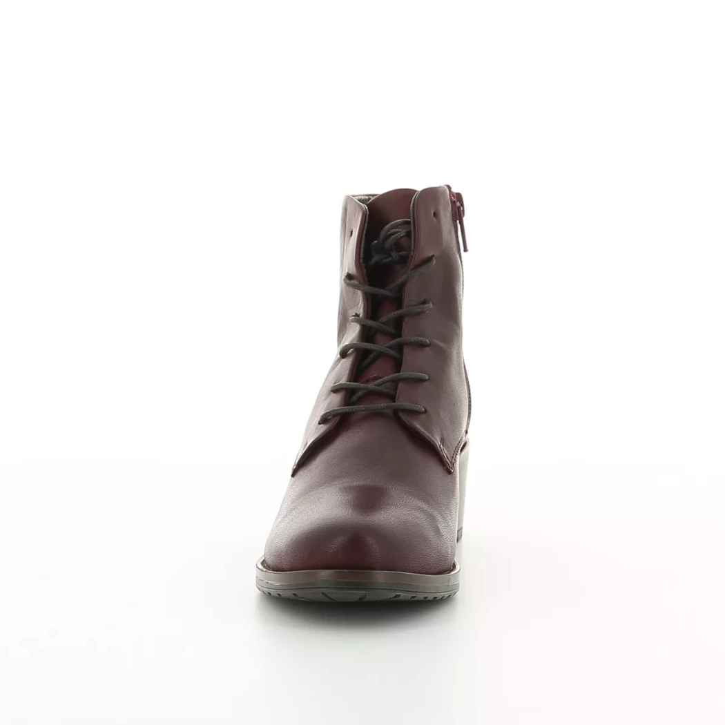 Image (5) de la chaussures Miz Mooz - Bottines Bordeaux en Cuir