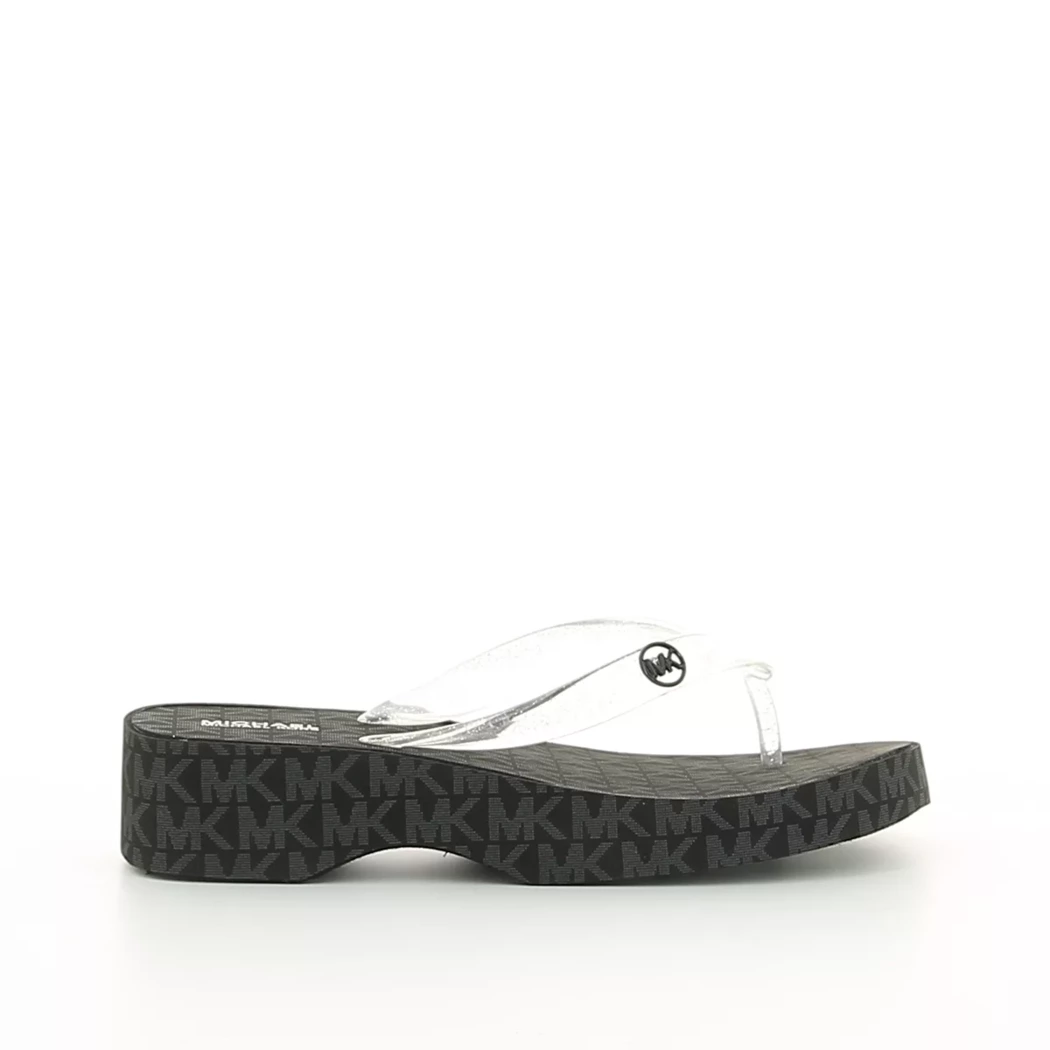 Image (2) de la chaussures Michael Kors Kids - Tongs et Plage Noir en Caoutchouc