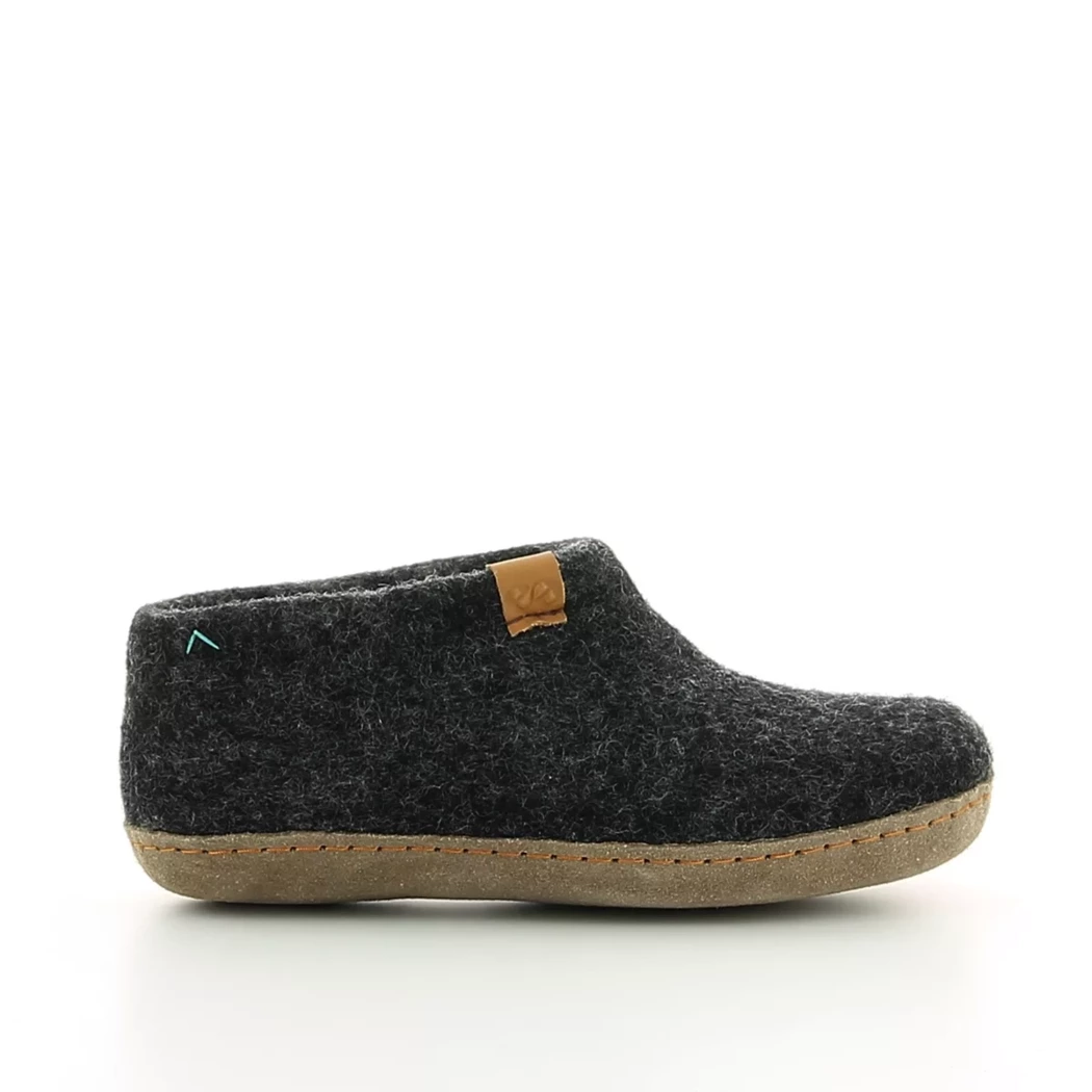 Image (2) de la chaussures Wool - Pantoufles et Chaussons Gris en 