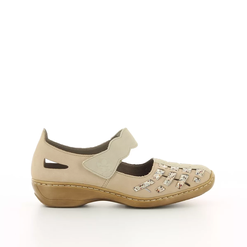 Image (2) de la chaussures Rieker - Escarpins Beige en Cuir