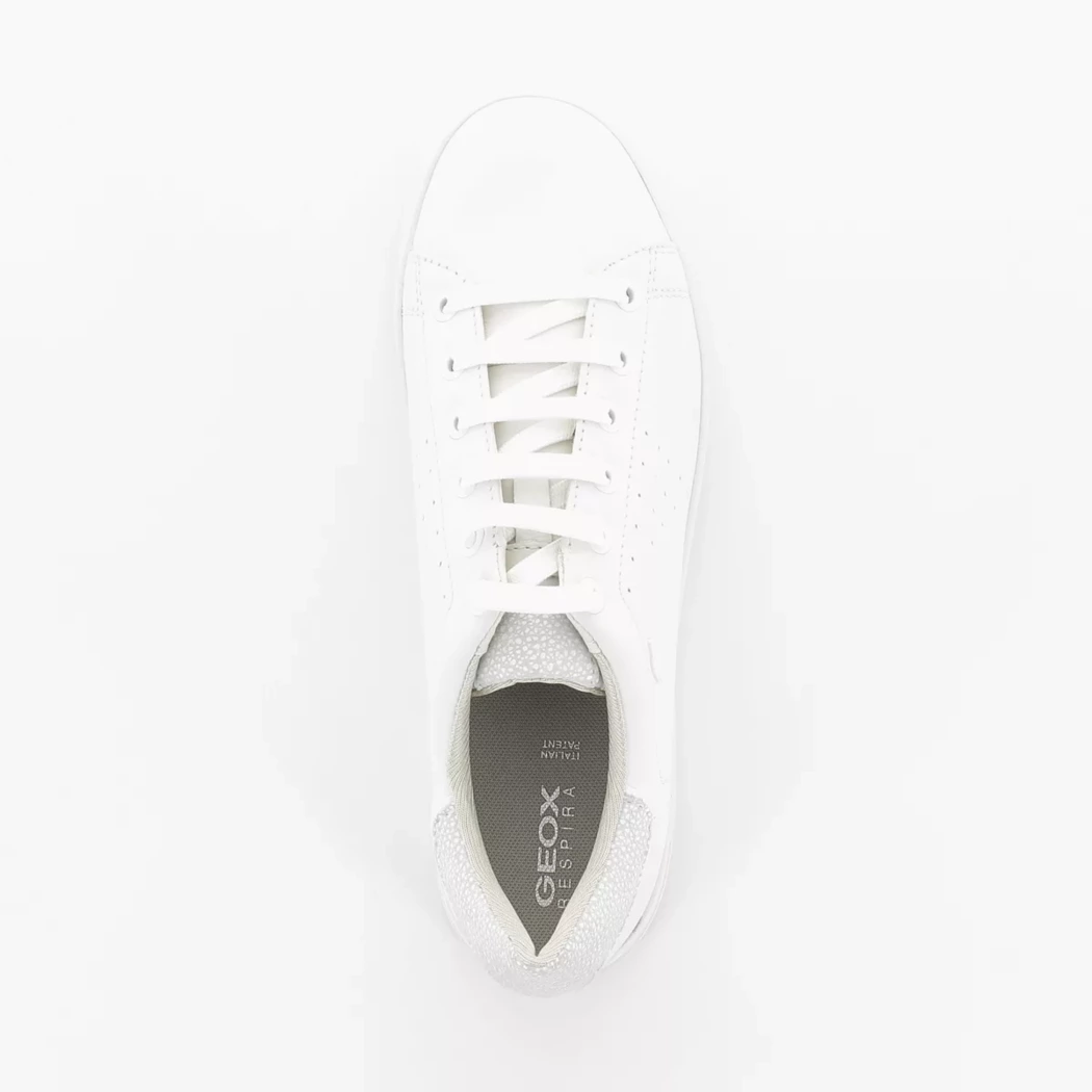 Image (6) de la chaussures Geox - Baskets Blanc en Cuir