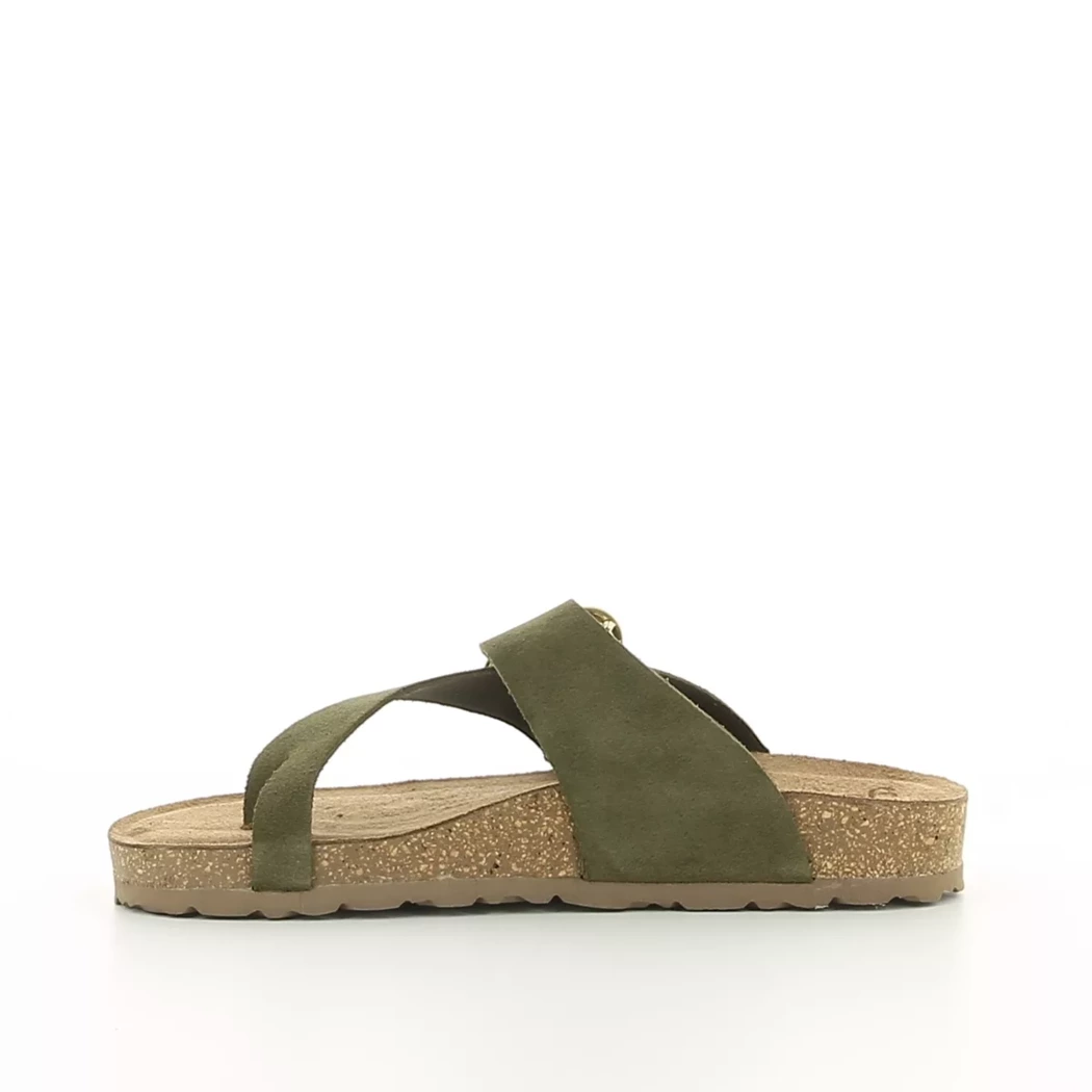 Image (4) de la chaussures Yokono - Mules et Sabots Vert en Cuir nubuck