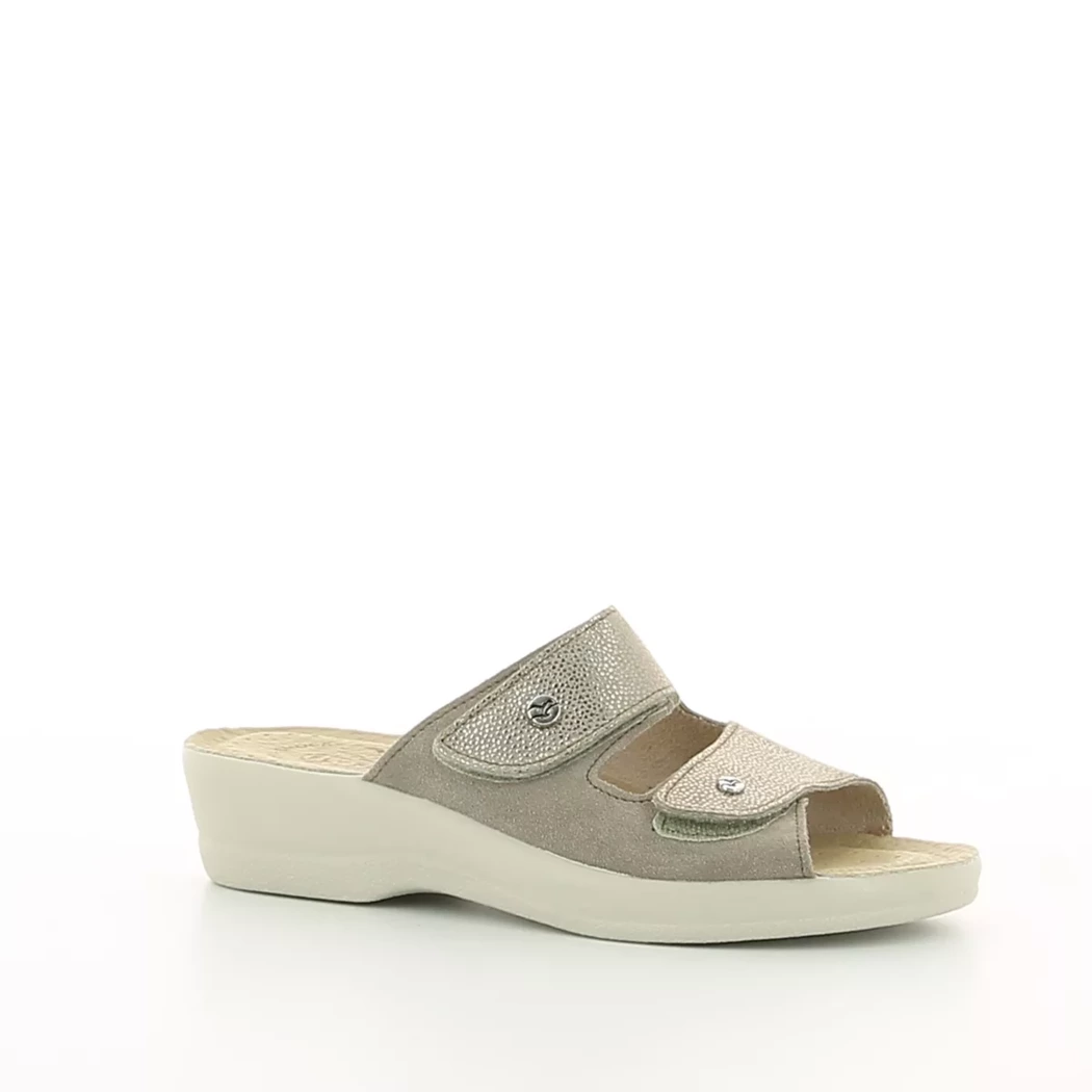 Image (1) de la chaussures Fly Flot - Mules et Sabots Taupe en Cuir nubuck