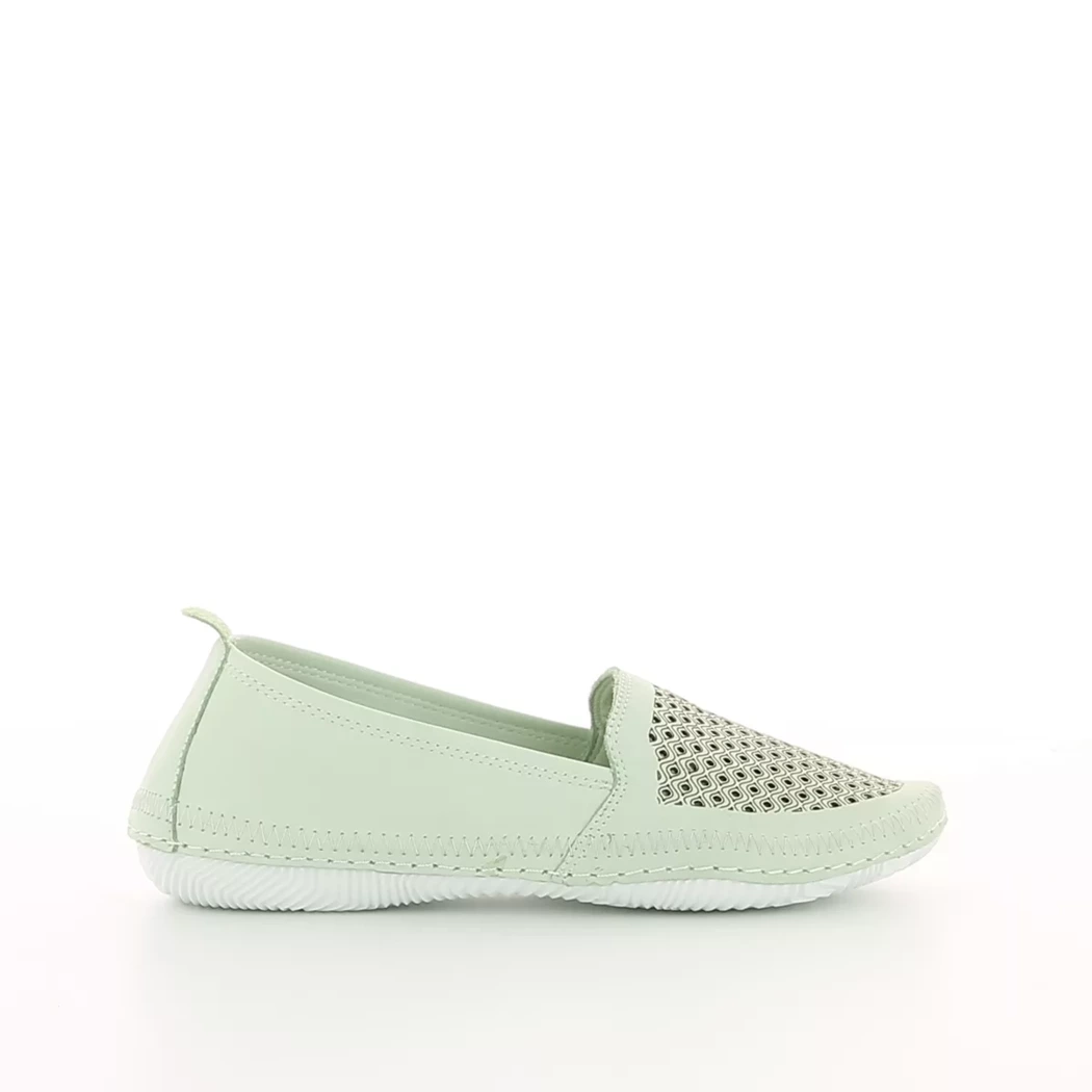 Image (2) de la chaussures Cosmos Comfort - Mocassins Vert en Cuir