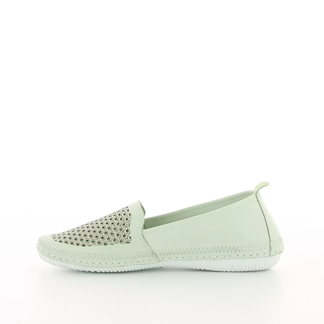 Image (4) de la chaussures Cosmos Comfort - Mocassins Vert en Cuir