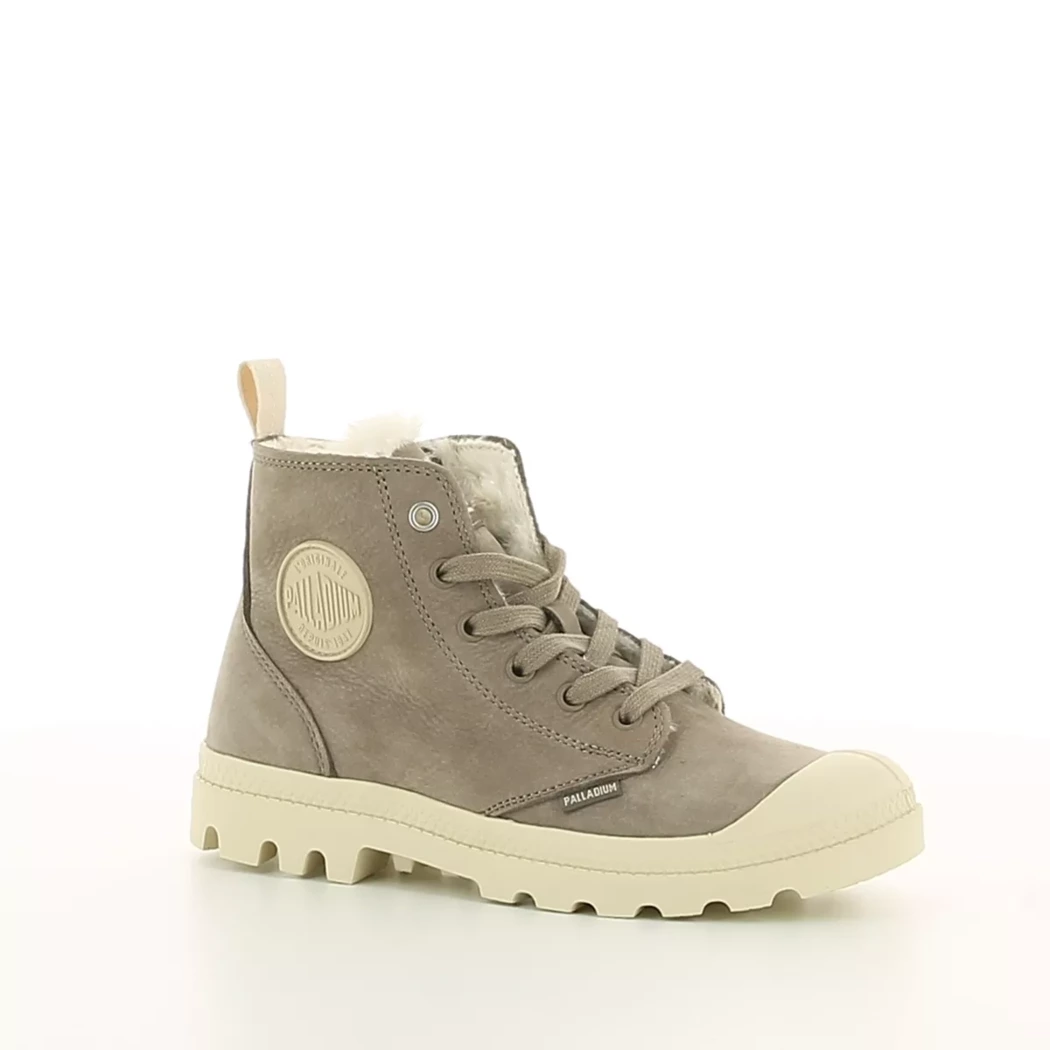 Image (1) de la chaussures Palladium - Bottines Taupe en Cuir nubuck