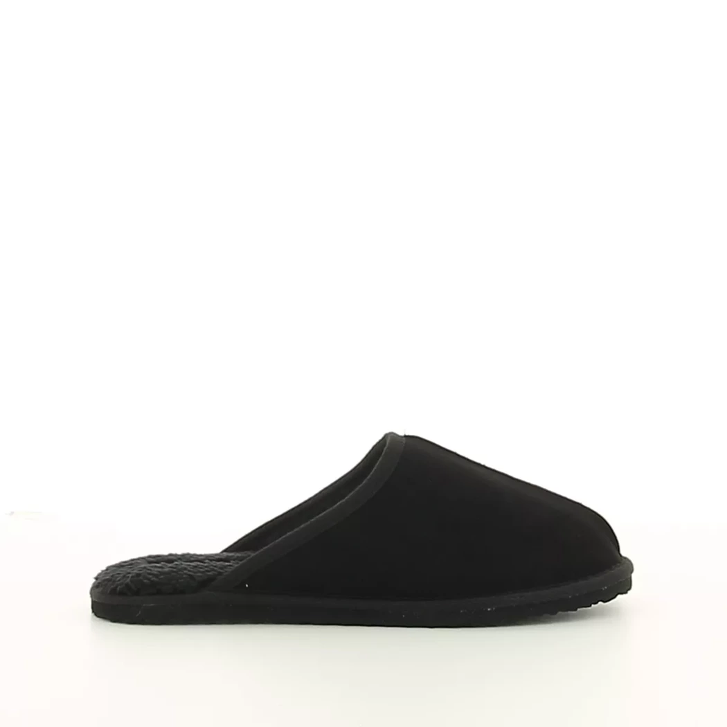 Image (2) de la chaussures Jack & Jones - Pantoufles et Chaussons Noir en Cuir nubuck