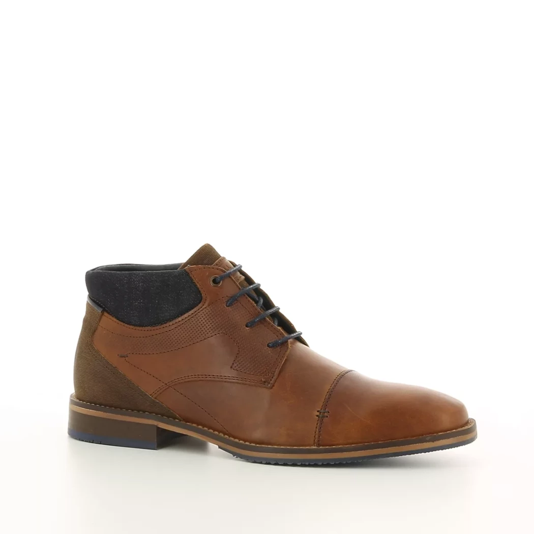 Image (1) de la chaussures Bull Boxer - Bottines Cuir naturel / Cognac en Cuir et textile