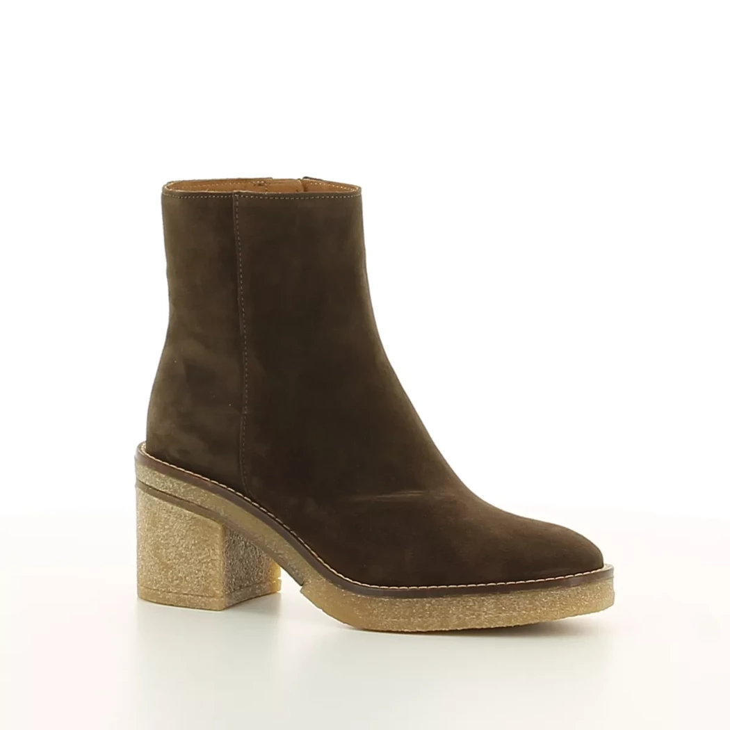 Image (1) de la chaussures Alpe - Boots Marron en Cuir nubuck