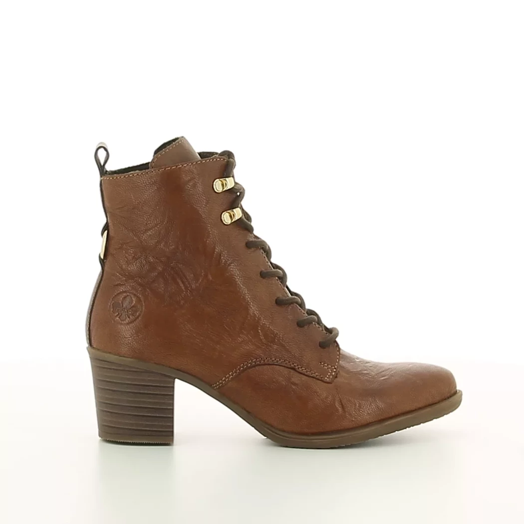 Image (2) de la chaussures Rieker - Bottines Cuir naturel / Cognac en Cuir