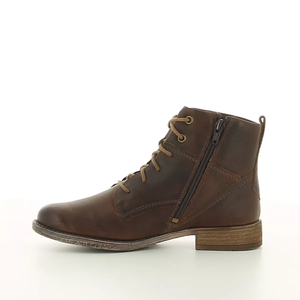 Image (4) de la chaussures Josef Seibel - Bottines Cuir naturel / Cognac en Cuir