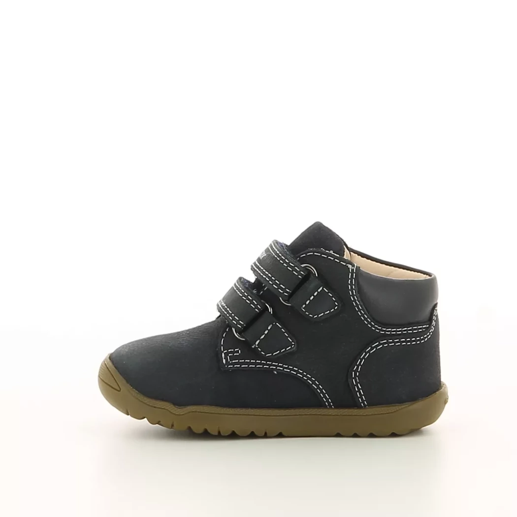 Image (4) de la chaussures Geox - Bottines Bleu en Cuir nubuck