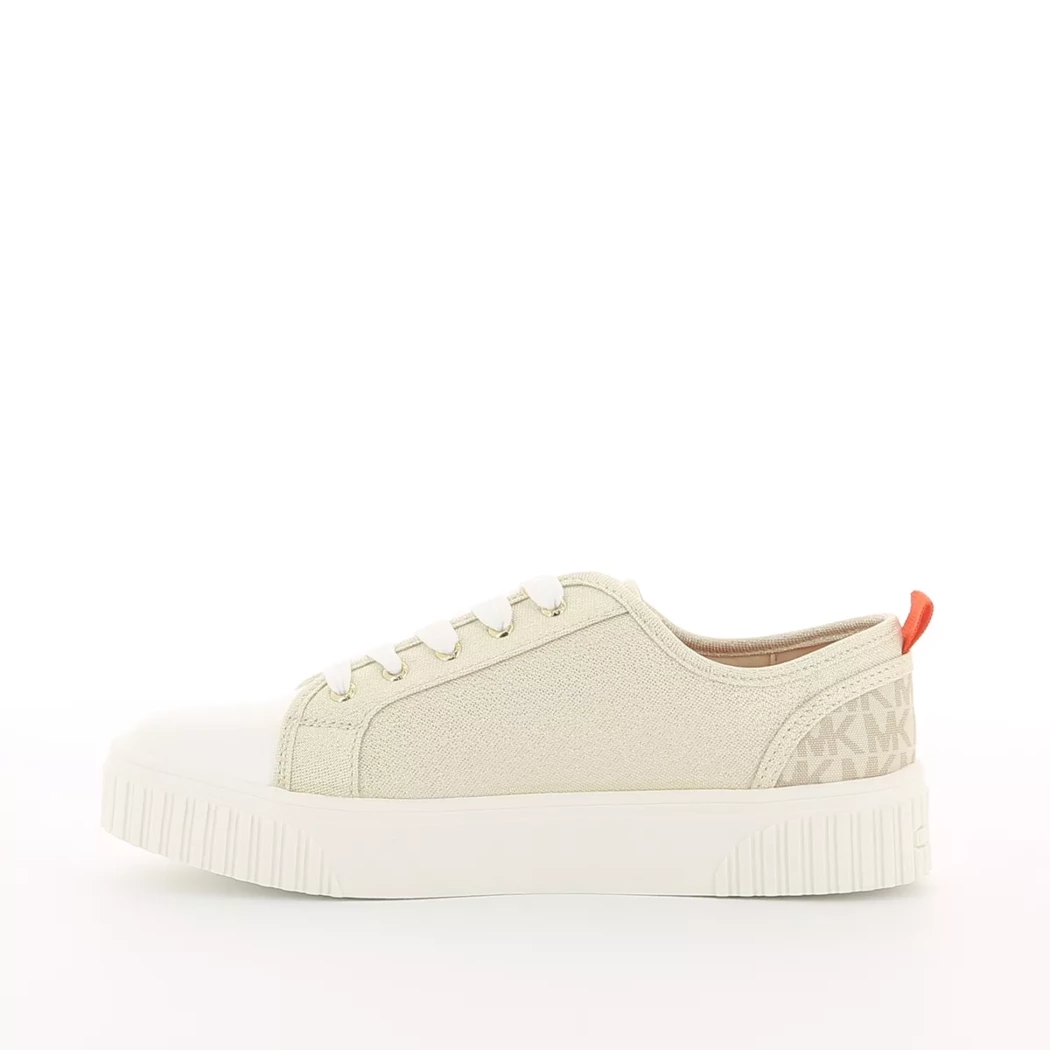 Image (4) de la chaussures Michael Kors Kids - Baskets Beige en Textile