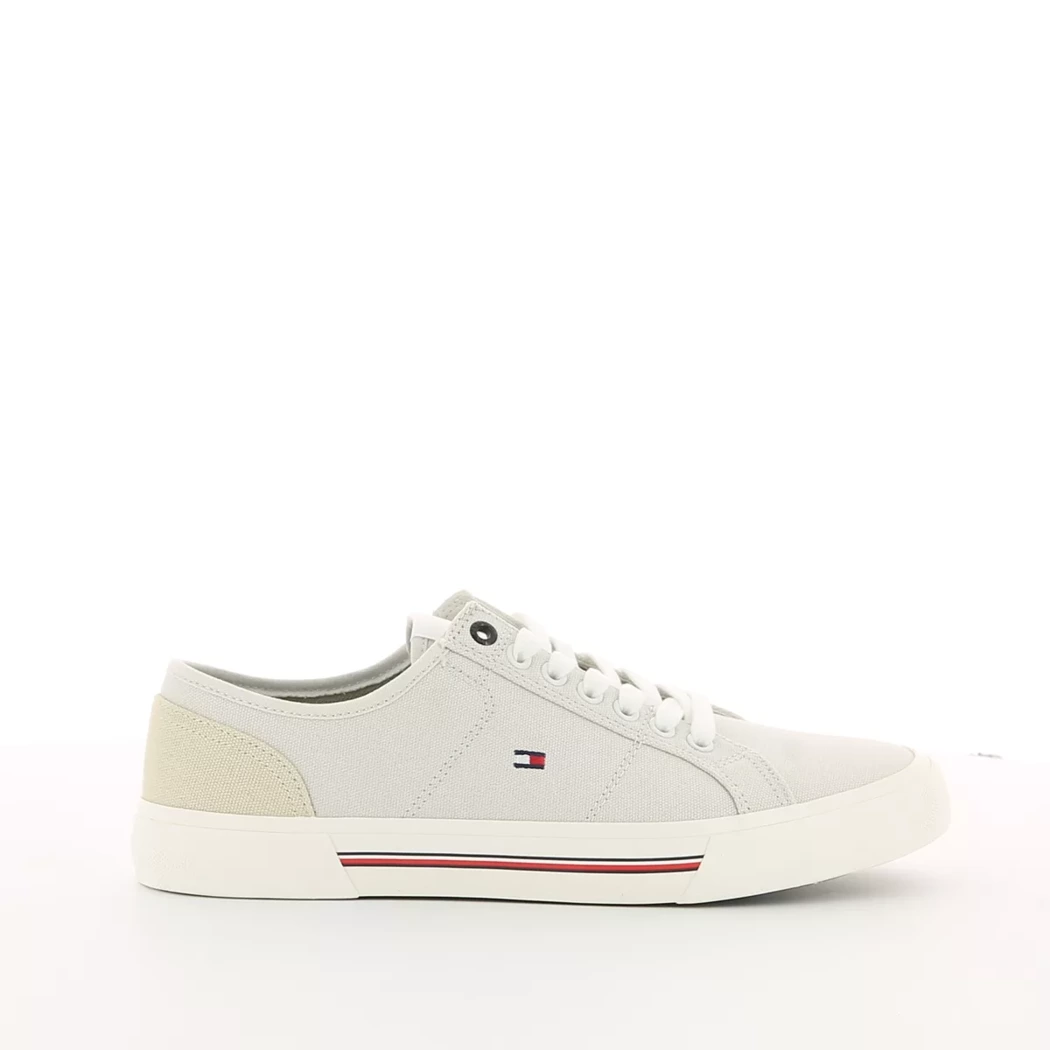 Image (2) de la chaussures Tommy Hilfiger - Baskets Beige en Textile