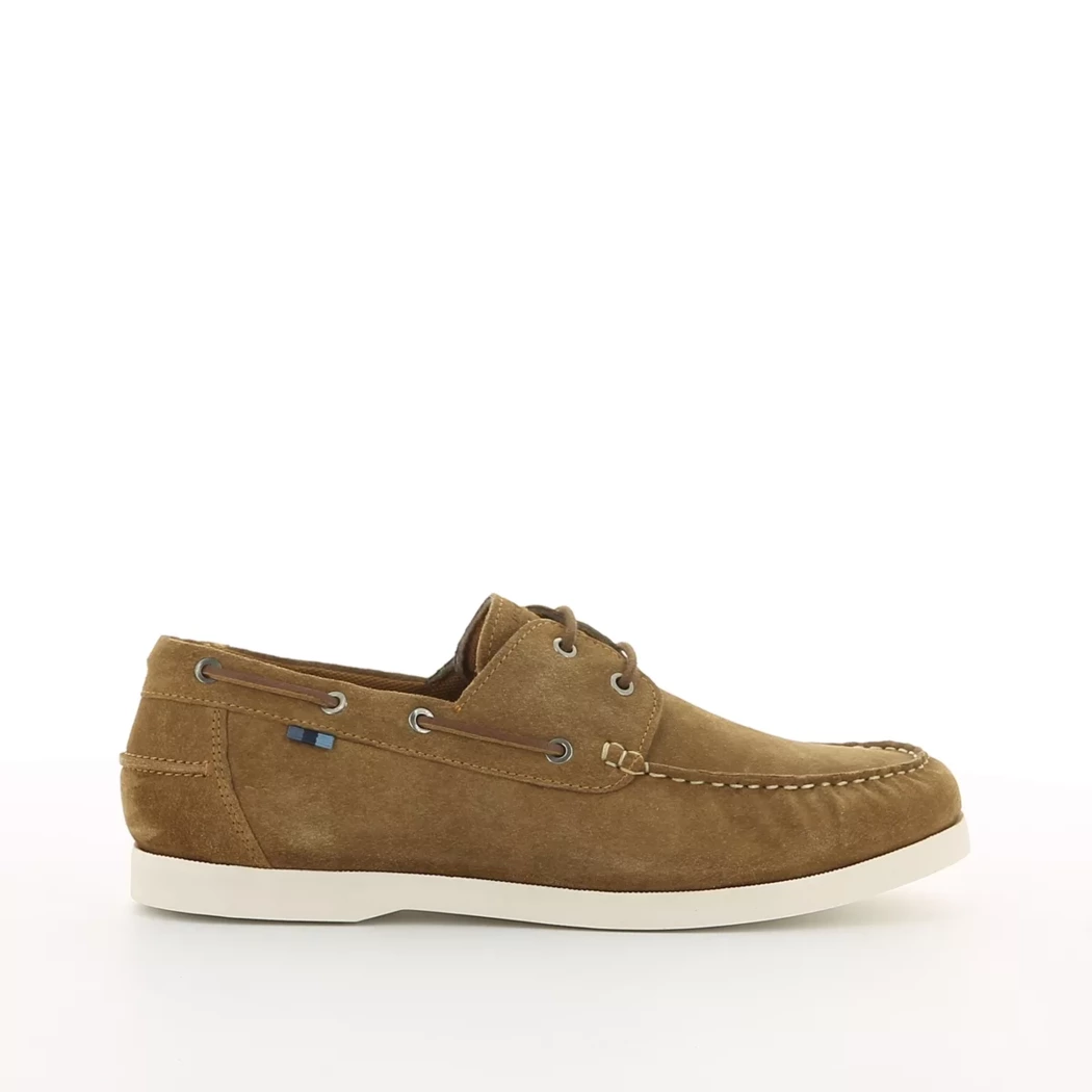 Image (2) de la chaussures Jack & Jones - Chaussures bateau Cuir naturel / Cognac en Cuir nubuck