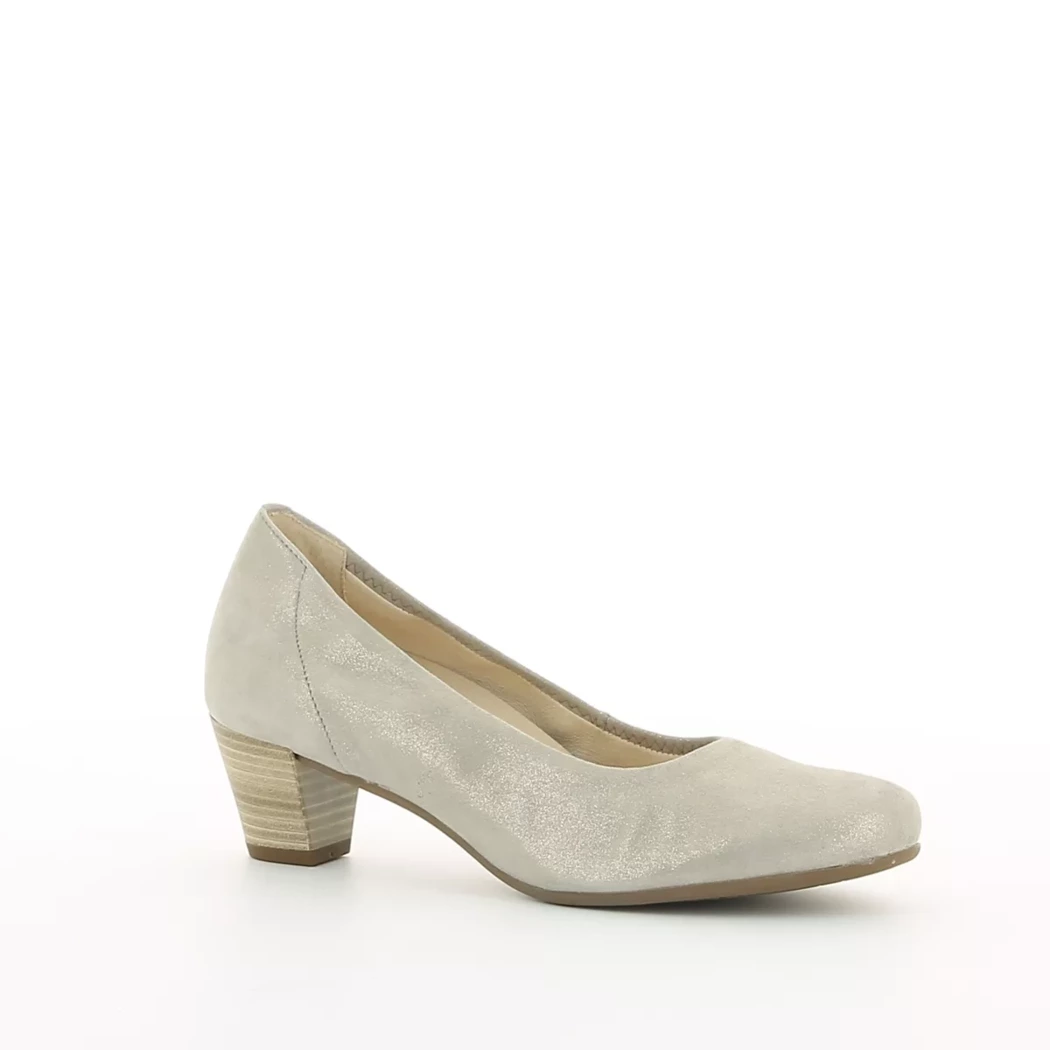 Image (1) de la chaussures Gabor - Escarpins Beige en Cuir nubuck