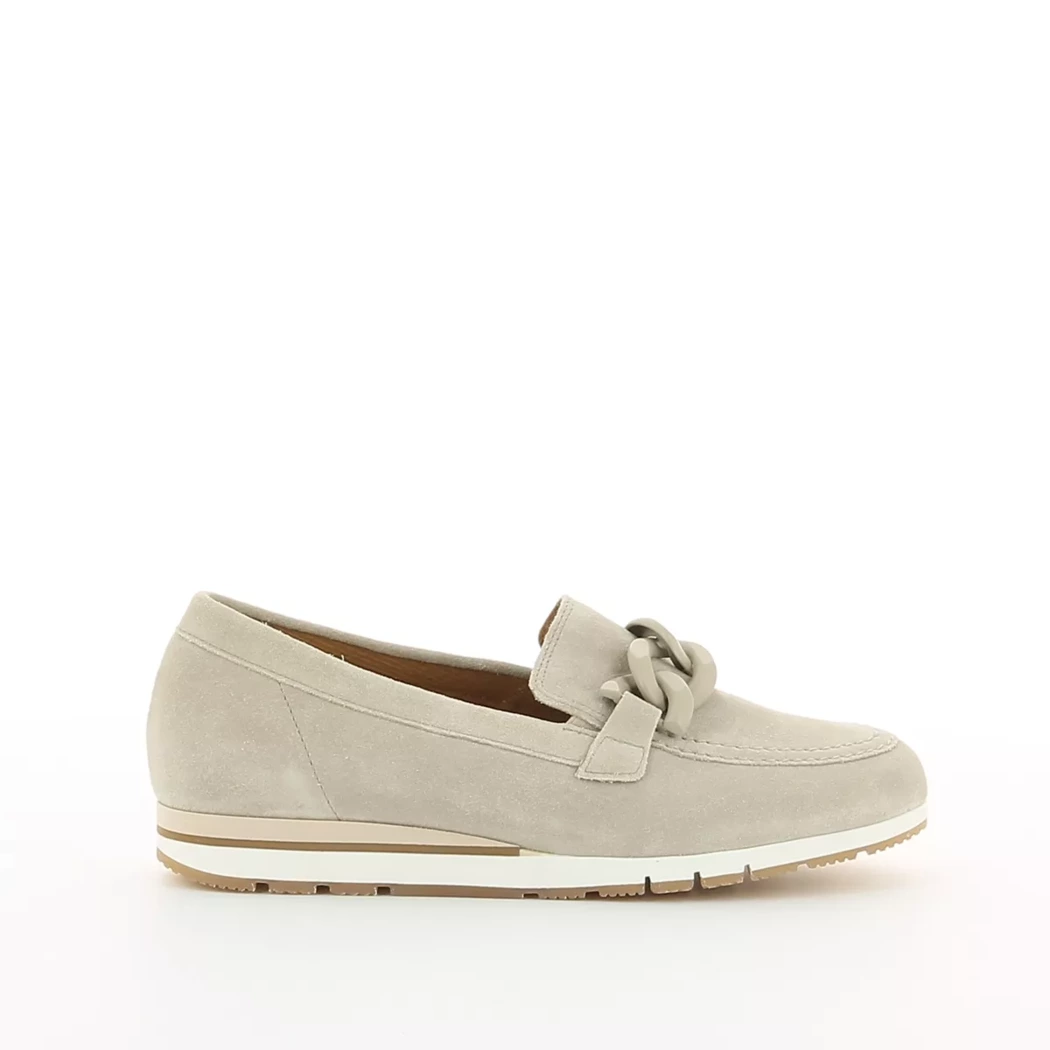 Image (2) de la chaussures Gabor - Mocassins Beige en Cuir nubuck