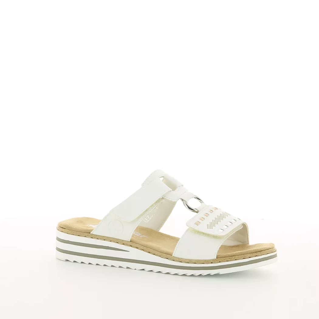 Image (1) de la chaussures Rieker - Mules et Sabots Blanc en Cuir