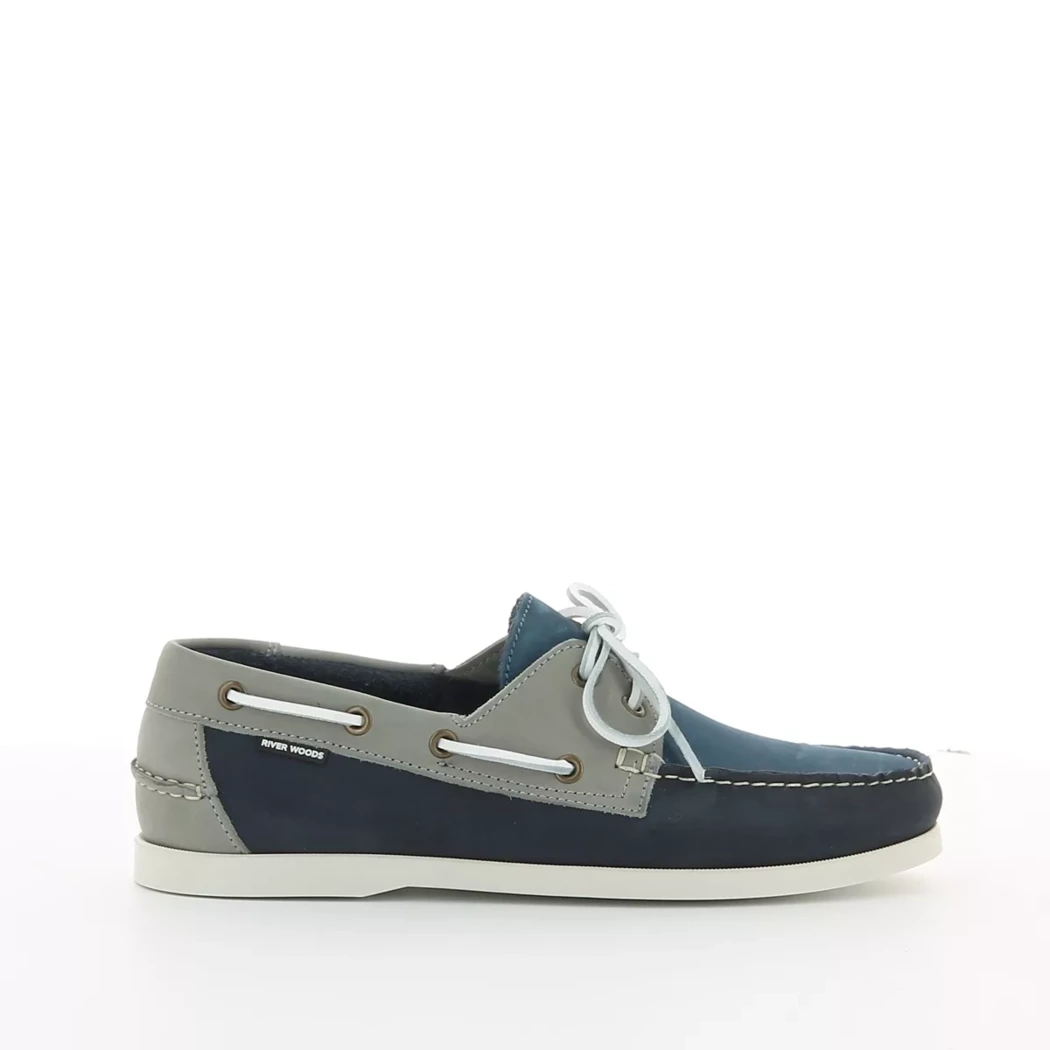 Image (2) de la chaussures Riverwoods - Chaussures bateau Bleu en Cuir nubuck