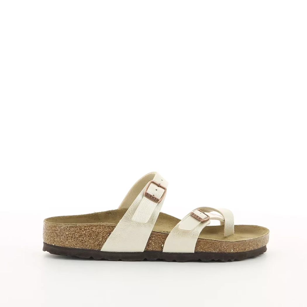 Image (2) de la chaussures Birkenstock - Mules et Sabots Beige en Cuir synthétique