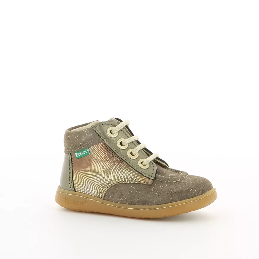 Image (1) de la chaussures Kickers - Bottines Taupe en Cuir nubuck