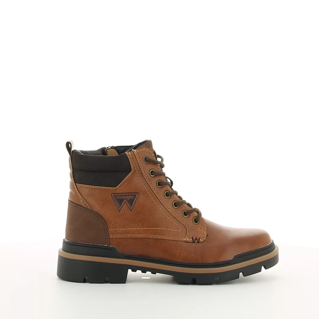 Image (2) de la chaussures Wrangler - Bottines Cuir naturel / Cognac en Cuir synthétique