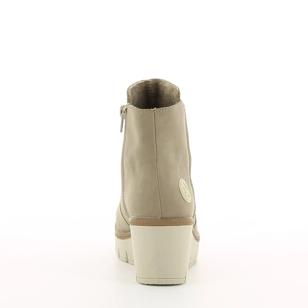 Image (3) de la chaussures Rieker - Boots Taupe en Cuir nubuck