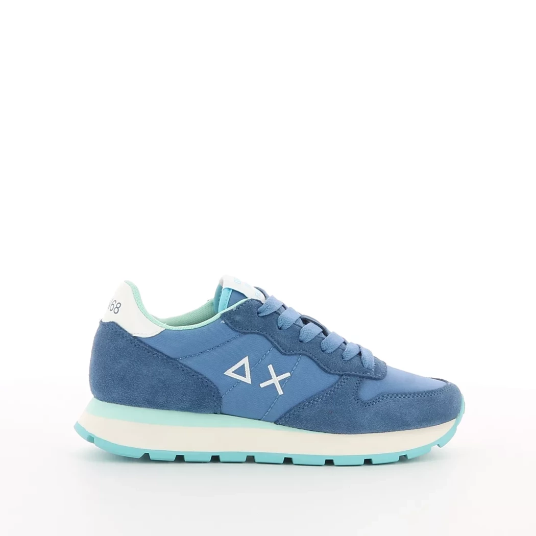 Image (2) de la chaussures Sun68 - Baskets Bleu en Cuir nubuck