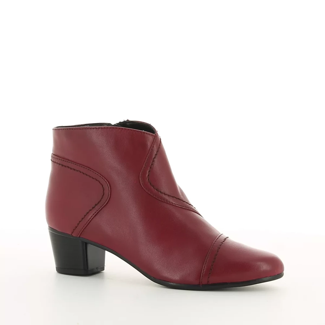 Image (1) de la chaussures Desir de fuite - Boots Rouge en Cuir