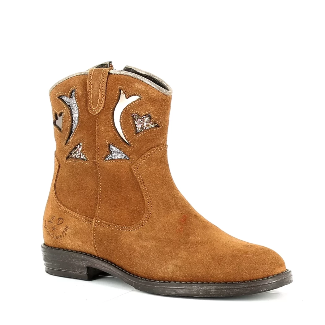 Image (1) de la chaussures Little David - Boots Cuir naturel / Cognac en Cuir nubuck