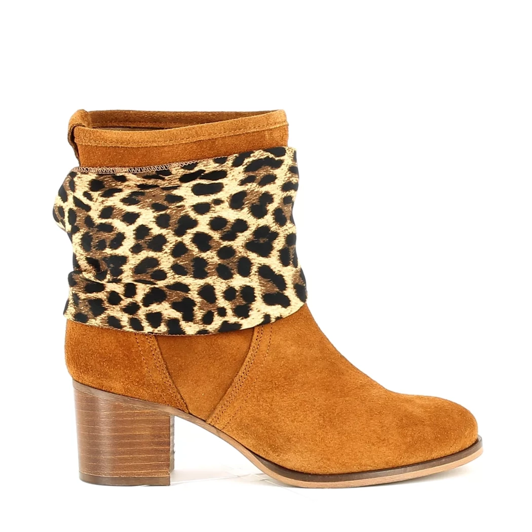 Image (2) de la chaussures Riva Blu - Boots Cuir naturel / Cognac en Cuir nubuck